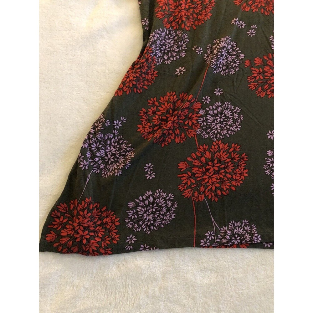 NWT ANA Womens Medium Short Sleeve Shirt Top Scoop Neck Floral Off Shoulder - Picture 4 of 12